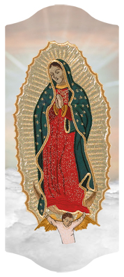 DARAY-C-110-BZ Lady of Guadalupe Clouds Bronze